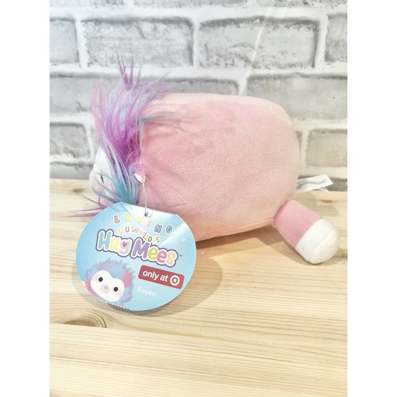 Squishmallow Laying Hug Mees Rayen The Sloth Pink 8” Plush Target Exclusive NEW - Picture 2 of 3